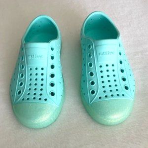 Native Kids Shoes Jefferson Teal size 7
